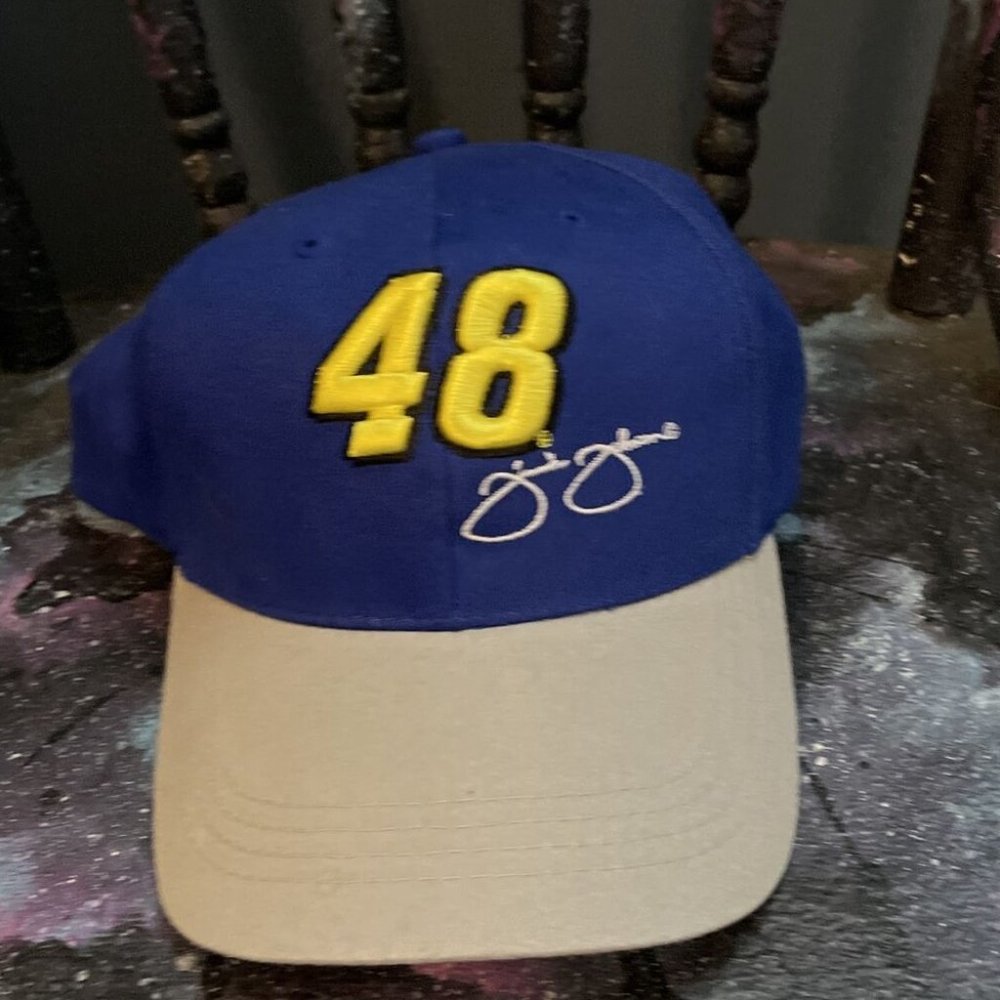Jimmie Johnson 48 Kellogs 2008 Hat New w/barcode sticker blue